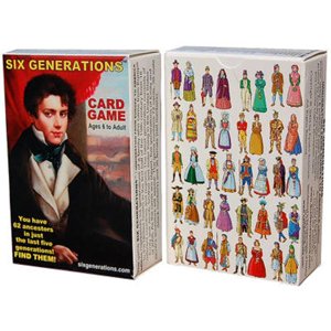 Six Generations Jeu de cartes avec les cartes à jouer