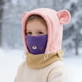 thumbnail image 3 of Kids Balaclava Hat with Face Mask Polar Soft Warm Cold Weather Hat for Boys Girls 4-12 Years Skiing Cycling Camping and Winter Play Kids Cold Weather Gear, 3 of 6
