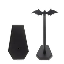 Wooden Paper Towel Holder Gothic Home Decor With Detachable Topper And Bat Accent For Oddities Curiosities Ideal Kitchen Bathroom Living Room Accessory