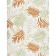 thumbnail image 2 of 8x10 Water Resistant, Large Indoor Outdoor Rugs for Patios, Front Door Entry, Entryway, Deck, Porch, Balcony | Outside Area Rug for Patio | Orange, Floral | Size: 7'11'' x 10'3'', 2 of 10