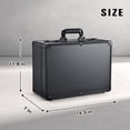 thumbnail image 7 of Professional Barber Case Hairdressing Box Organizer Portable Salon Travel Suitcase with Lock, Black, 7 of 7