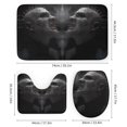 thumbnail image 3 of 4 Pcs Pinhead Shower Curtain Set with Rugs, Bathroom Set with Shower Curtain And Rugs with 12 Hooks for Bathroom Decor, 3 of 7
