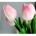 thumbnail image 4 of 10pcs Latex Tulips Real Touch Pink Artificial Flowers Fake Tulips Arrangement Bouquet for Home Office Wedding Decor (Pink), 4 of 5