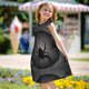 thumbnail image 5 of Balery Black Spiders Camisón de princesa para niñas, pijama de algodón con mangas abullonadas, suave y bonito.-X-Large, 5 of 6