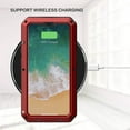 thumbnail image 6 of for iPhone 14 Pro Max Case, 360 Full Body Protective Cover Heavy Duty Shockproof Armor Aluminum Alloy Metal Case with Silicone Built-in Screen Protector for iPhone 14 Pro Max 6.7",Red, 6 of 10