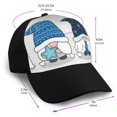 thumbnail image 2 of Yiaed Snow Gnome for Winter Print Baseball Cap Dad Hat Polo Style Plain Blank Adjustable Size, 2 of 5