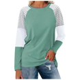 thumbnail image 1 of WEAIXIMIUNG T-Shirt Décontracté à Manches Longues pour Femmes, Col Rond Ample, Rayé, pour la Saint-Valentin, 1 of 3