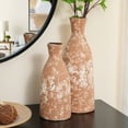 thumbnail image 5 of Rustic Brown Stoneware Vase - 15.9 in. Tall Round Tabletop Decor - Farmhouse Home Accent Vase, 5 of 6