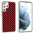 thumbnail image 1 of TalkingCase Slim Phone Case Compatible for Samsung Galaxy S23 Ultra 2023, Red Gingham Plaid Print, Lightweight, Flexible, USA, 1 of 7