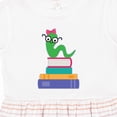 thumbnail image 4 of Inktastic Bookworm Girls Reading Girls Toddler Dress, 4 of 5