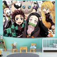 thumbnail image 4 of Demon Slayer Tapestry-Demon Slayer Poster-Anime Tapestry-Demon Slayer Party, Can Be Hung In The Living Room Bedroom 60x80 Inch Demon Slayer Background, 4 of 4