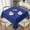 Blue, variant on Pink Polka Dots Soft Tablecloth Square Dinng Table Covers for Kitchen & Table Linens 52" x 52"