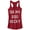 Scarlet, variant on Junior's CHIN UP OMG Becky  Racerback Tank Top Cancun Medium