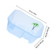thumbnail image 2 of WASHWEPE 1Pcs reptile enclosure mini Amphibious Tank Plastic Blue Ventilation for Frogs, 2 of 8