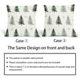 thumbnail image 6 of Christmas Pillow Covers 16x16 Inch Set of 2 Green Christmas Tree Snowflake Outdoor Decorative Throw Pillow Covers Winter Holiday Farmhouse Pillowcases Cushion Covers for Couch Decor, 6 of 7