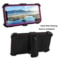 thumbnail image 3 of Windrew iPhone XR 6.1 inch 2018 case, Heavy Duty Shockproof Rugged Hybrid Housing with Rotating Belt Clip and Bracket (Pink), 3 of 8