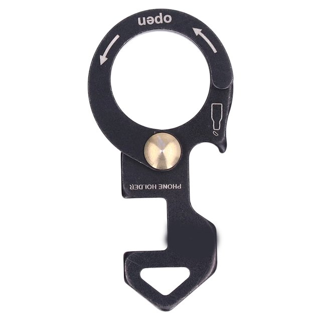 Clip Multifonctions en Alliage d'Aluminium Mousqueton Clip Porte-Clés Robuste Crochet de Camping pour l'Extérieur