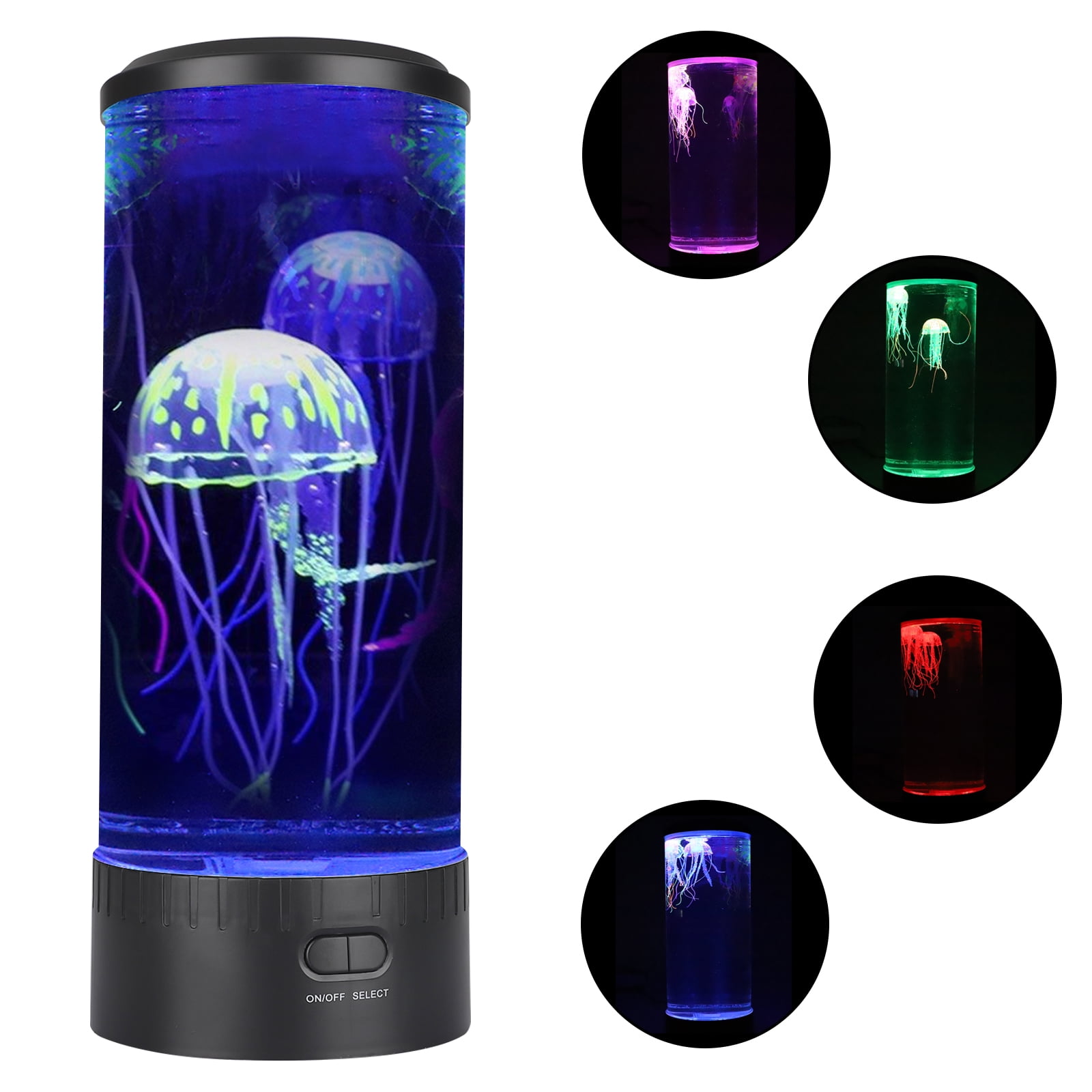 Large LED Fantasy Jellyfish Lava Lamp Aquarium - Electric Round ...