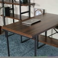 thumbnail image 5 of L - Shaped Home Office Desk with 6 Antigue Wood Shelves, 5 of 5