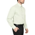 thumbnail image 2 of Men's Berlioni Long Sleeve Regular Fit Button Up Solid Dress Shirt, 2 of 5