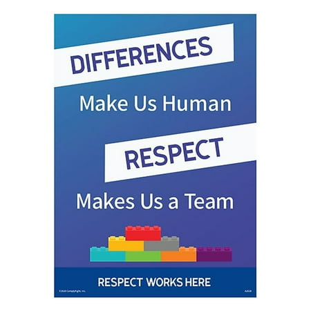UPC: 0619011633819 | ComplyRight Respect Works Here Differences Make Us Human. Respect Makes Us a Team A2028PK1