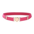 thumbnail image 1 of Ceintures Extensibles pour Enfants Filles Multicolores Ceintures de Taille Élastiques Ajustables avec Boucle en Forme de Cœur pour Uniforme Pantalon de Robe, 1 of 6