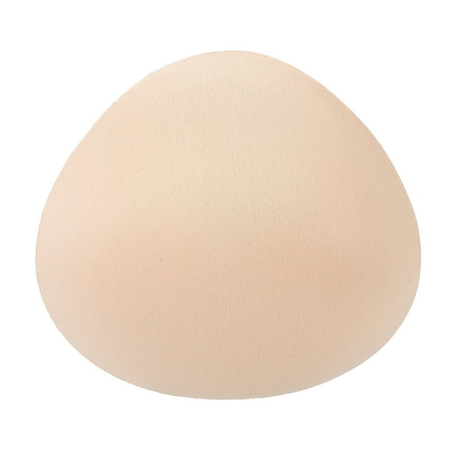 Prótesis de mama triangular de algodón suave, ligera y transpirable para mastectomía.