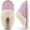 Pink, variant on Ecetana Womens Slipper with Memory Foam Fluffy Soft Warm Slip On House Shoes