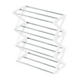 thumbnail image 2 of Zapatero organizador de 4 niveles con forma de 42 x 18,5 x 49,5 cm, fácil de encontrar y con visibilidad, elegante y multifuncional, con ventilación. Blanco, 2 of 8