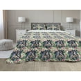 thumbnail image 1 of Leaves Comforter & Sham Bedding Set, Japanese Leaf Composition with Exotic Birds Owl Motif Avian Animals, 3 pcs Duvet Set Microfiber Filling Quilt, 5 Sizes, Multicolor, by Ambesonne, 1 of 4