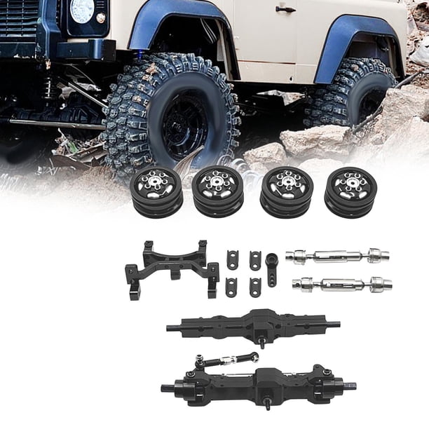 Juego de piezas de coche de juguete 1/10 Hugo Accesorios para coche de control remoto Negro