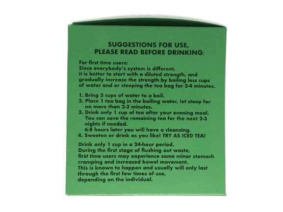 Chiro-Klenz With Green Tea  - Natural Herbal Tea for Detox, Constipation and Bloating Relief - No Sugar, Caffeine, or Gluten