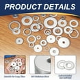 thumbnail image 3 of Uxcell M6 x 18mm Metal Screw Washers Set, 66Pcs 304 Stainless Steel Flat Washers, 3 of 6