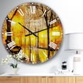 thumbnail image 2 of Designart 'Empty Autumn Street' French Country wall clock, 2 of 3