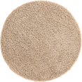 thumbnail image 1 of Unique Loom Everyday Shag Plush Area Rug 4' x 4' Round in Taupe, 1 of 4