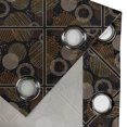thumbnail image 4 of Ambesonne Grommet Curtain, , 50"x108", Black Caramel and Champagne, 4 of 5