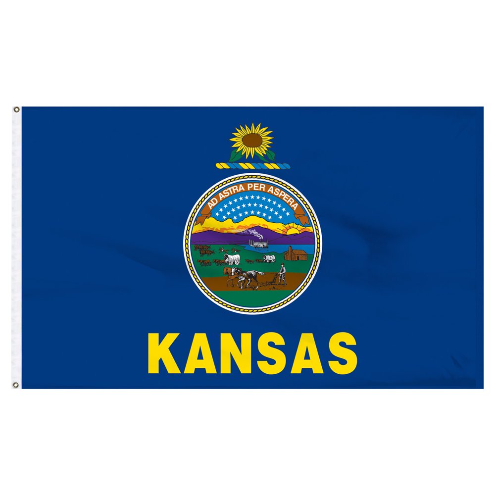 Kansas flag 2ft x 3ft Nylon
