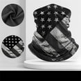 thumbnail image 4 of qinhaie Cooling UV Protection Neck Gaiter Face Cover, Sun Protective Scarf Bandana, Seamless Versatile Headwear Balaclava, Hiking Fishing Face Mask for Men Women, USA Flag, Dark Gray, 4 of 6