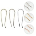 thumbnail image 4 of Miangastore 3 Pcs Style Simple Bâtonnets de Cheveux pour Femmes Épingle en Forme de U Décoration Épingle à Cheveux, 4 of 8