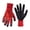 Red, variant on Waterproof Work Gloves for Men Women Double Nitrile Coated Work Gloves with Non-Slip Palm for Garden Yard Fishing Cleaning Orange 1 Pair L