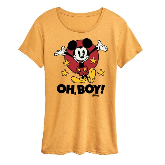 Disney - Mickey Mouse - Oh Boy! - Women's Short Sleeve Graphic T-Shirt