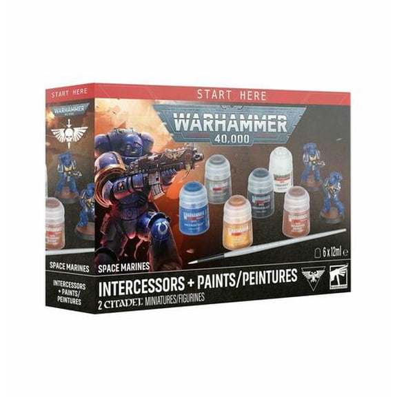 Collectible Games Workshop - Warhammer 40K - Space Marines - Intercessors + Paints 2026