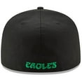 thumbnail image 3 of Men's New Era Black Philadelphia Eagles Omaha Throwback 59FIFTY Fitted Hat, 3 of 4