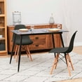 thumbnail image 2 of Heavenly Collection Black Wood Chair SET OF 2, 2 of 7