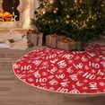thumbnail image 5 of Fotbe Hohoho Pattern Christmas Tree Skirt, Tree Skirts Plush Christmas Decorations, Christmas Tree Skirts Xmas Decorations Holiday Party Decor-48", 5 of 6
