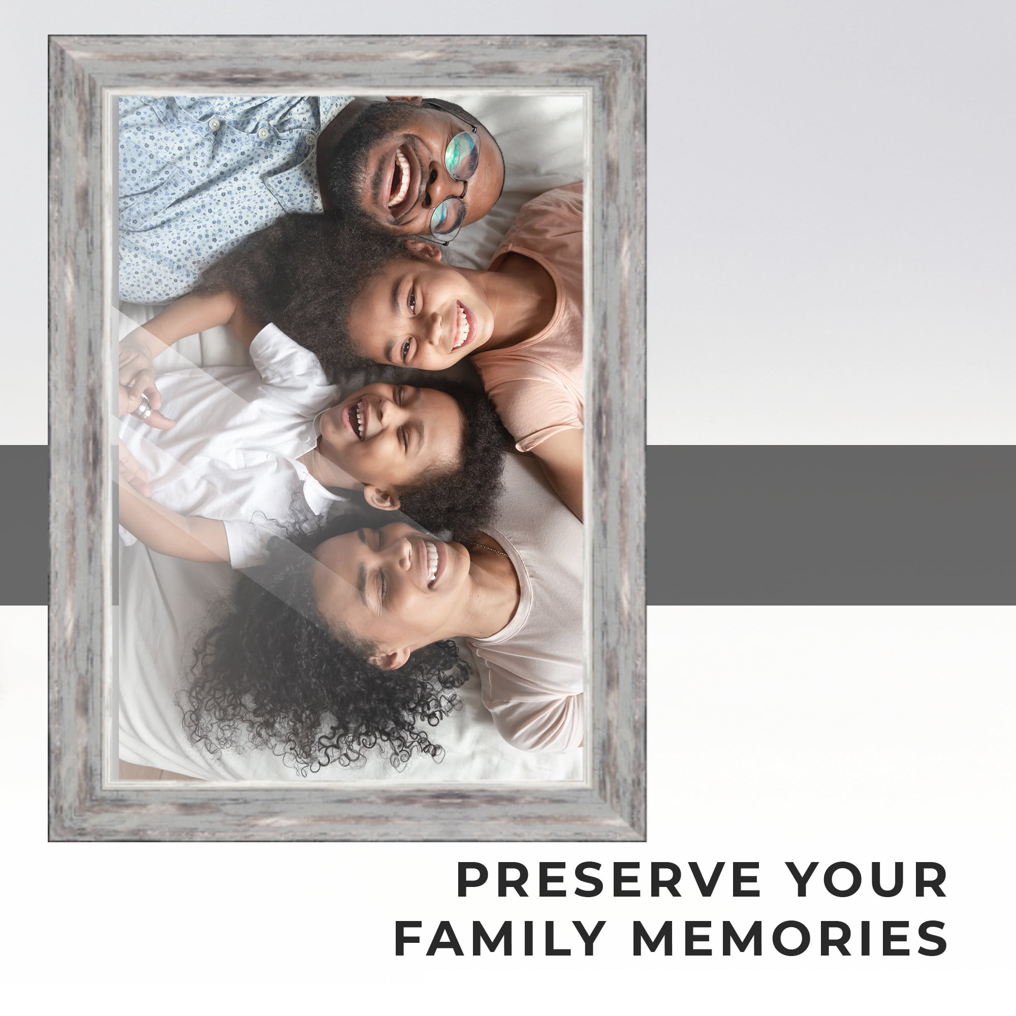 18x24 Frame Silver Real Wood Picture Frame Width 1.5 inches | Interior Frame Depth 0.5 inches |