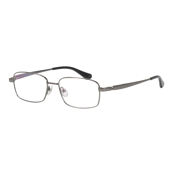 Agstum Titanium Rectangle Gold Mens Optical Eyeglass Frames Size 53-17-138 / 56-18-145