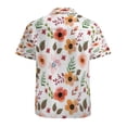 thumbnail image 3 of High Quality Hawaiian Shirts for Men Short Sleeve Aloha Beach Shirt Floral Summer Casual Button Down Shirts Blouses YBEHF7, 3 of 7