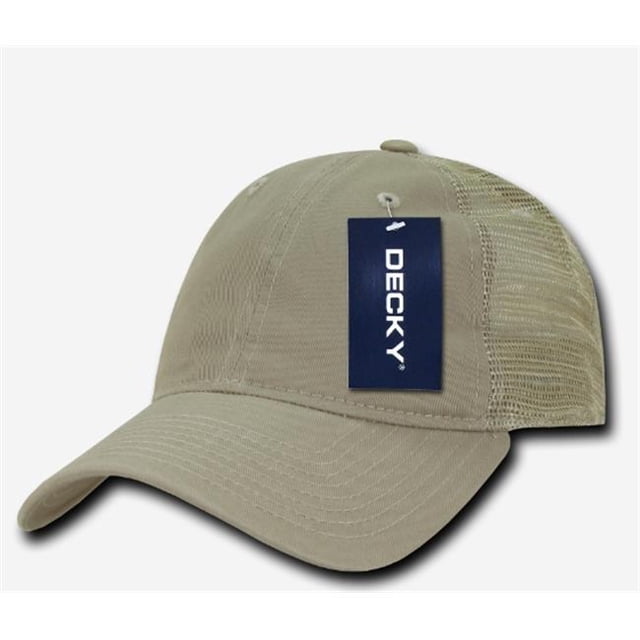Decky 120-KHA Relaxed Trucker Caps, Khaki