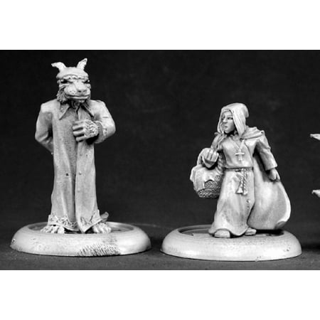 Reaper Miniatures Red Riding Hood and Big Bad Wolf #50073 Chronoscope Figure